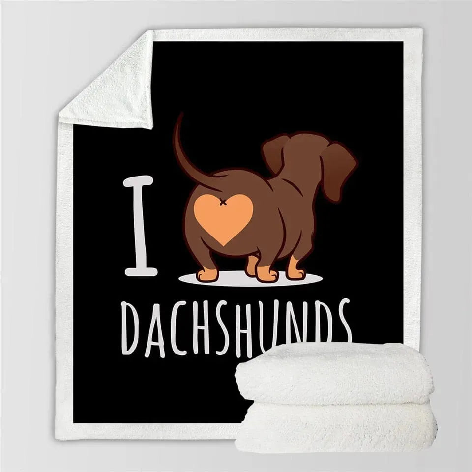 Dachshund Throw Blanket The Doxie World