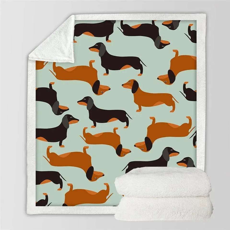 Dachshund Throw Blanket The Doxie World