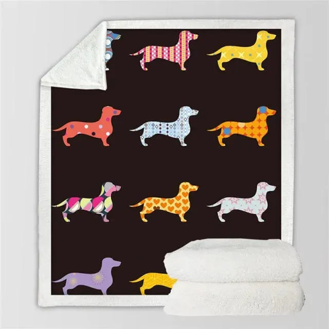 Dachshund Throw Blanket The Doxie World