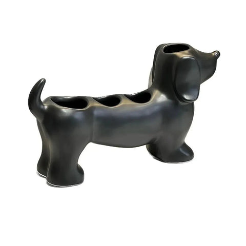 Dachshund Toothbrush Holder Black The Doxie World