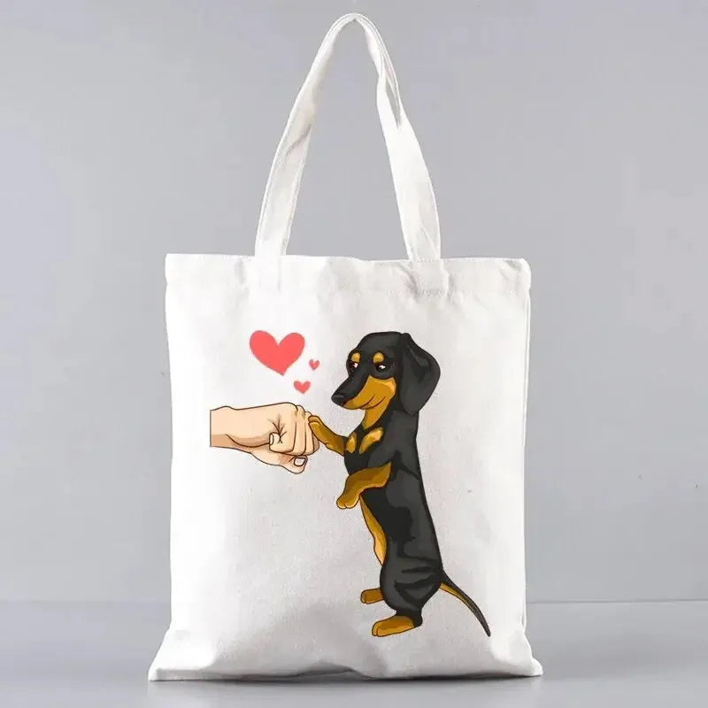 Dachshund Tote Bag Dachshund Love The Doxie World