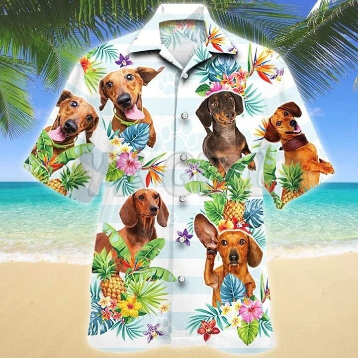 Dachshund Tropical Shirt style-5 / US Size S The Doxie World