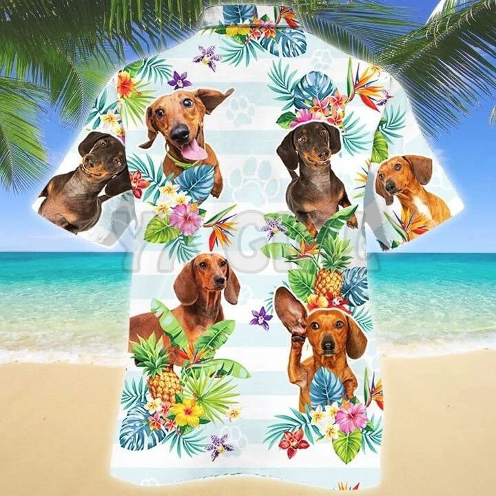 Dachshund Tropical Shirt The Doxie World