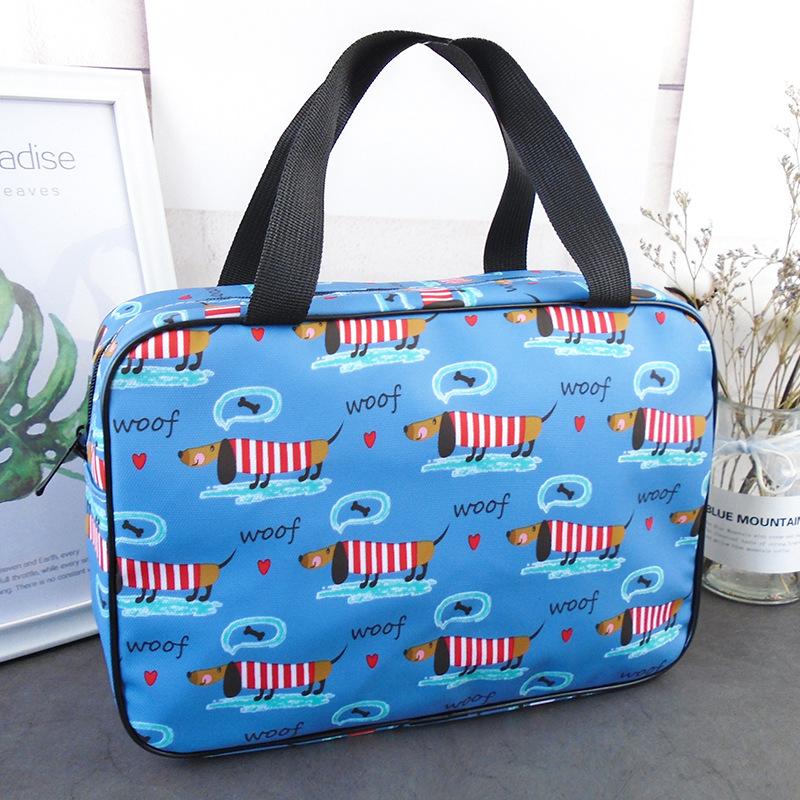 Dachshund Waterproof Toiletry Bag Sky blue The Doxie World