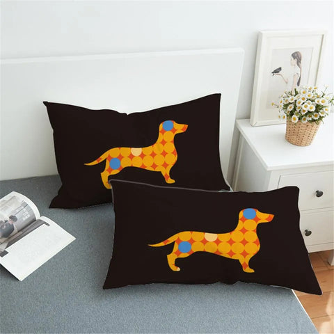 Dachsund Pillowcases (Pair) black / 50cmx75cm The Doxie World