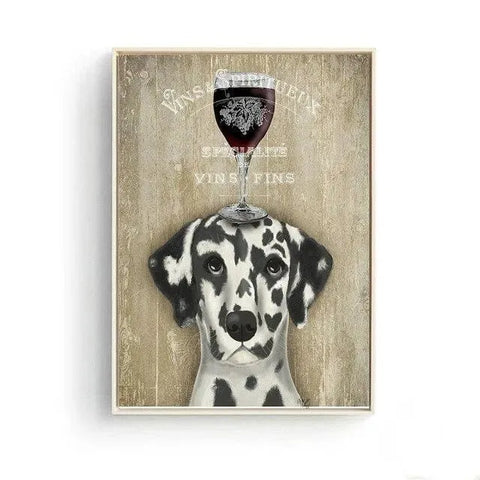 Do you love Wine Canvas Poster 40x50cm/16"x19" / Dalmatian The Doxie World