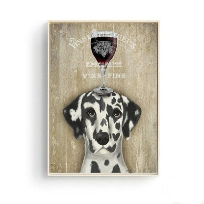 Do you love Wine Canvas Poster 40x50cm/16"x19" / Dalmatian The Doxie World