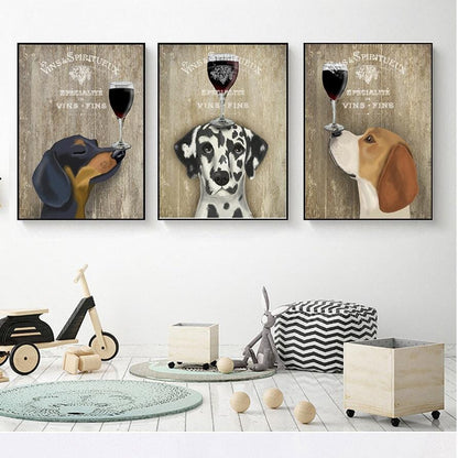 Do you love Wine Canvas Poster The Doxie World
