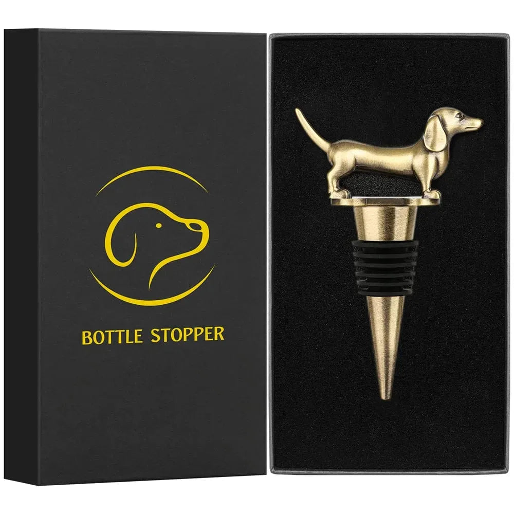 Exclusive Dachshund Bottle Stopper Bronze with Box The Doxie World