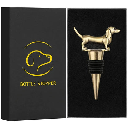 Exclusive Dachshund Bottle Stopper Bronze with Box The Doxie World