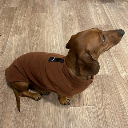 Fleece Dachshund Jacket Coffee / S The Doxie World