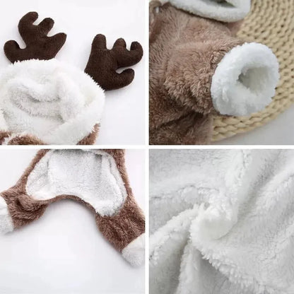Christmas Doxie Reindeer Jumpsuit Dachshund Space