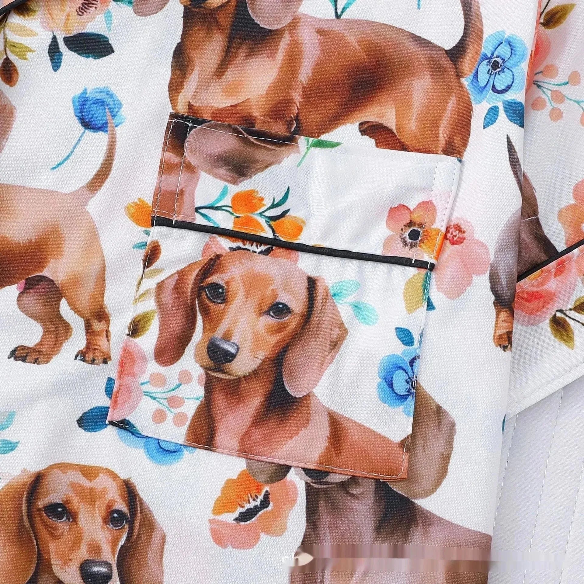 Floral Dachshund Pajamas The Doxie World