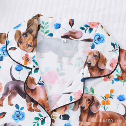Floral Dachshund Pajamas The Doxie World