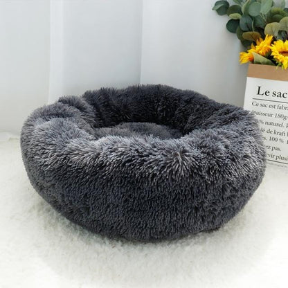 Fluffy Dachshund Bed Dark Gray / 50cm. - Up to 15 lbs / 6.8 kgs The Doxie World