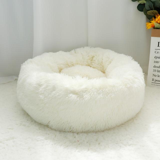Fluffy Dachshund Bed White / 50cm. - Up to 15 lbs / 6.8 kgs The Doxie World