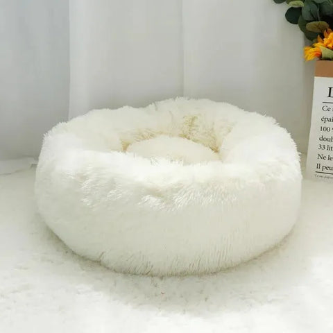 Fluffy Dachshund Bed White / 50cm. - Up to 15 lbs / 6.8 kgs The Doxie World