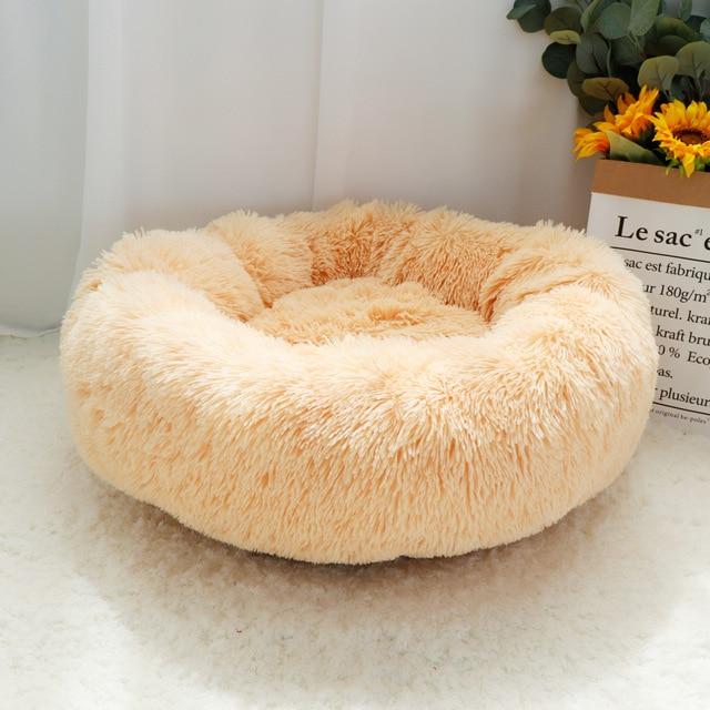 Fluffy Dachshund Bed Apricot / 50cm. - Up to 15 lbs / 6.8 kgs The Doxie World