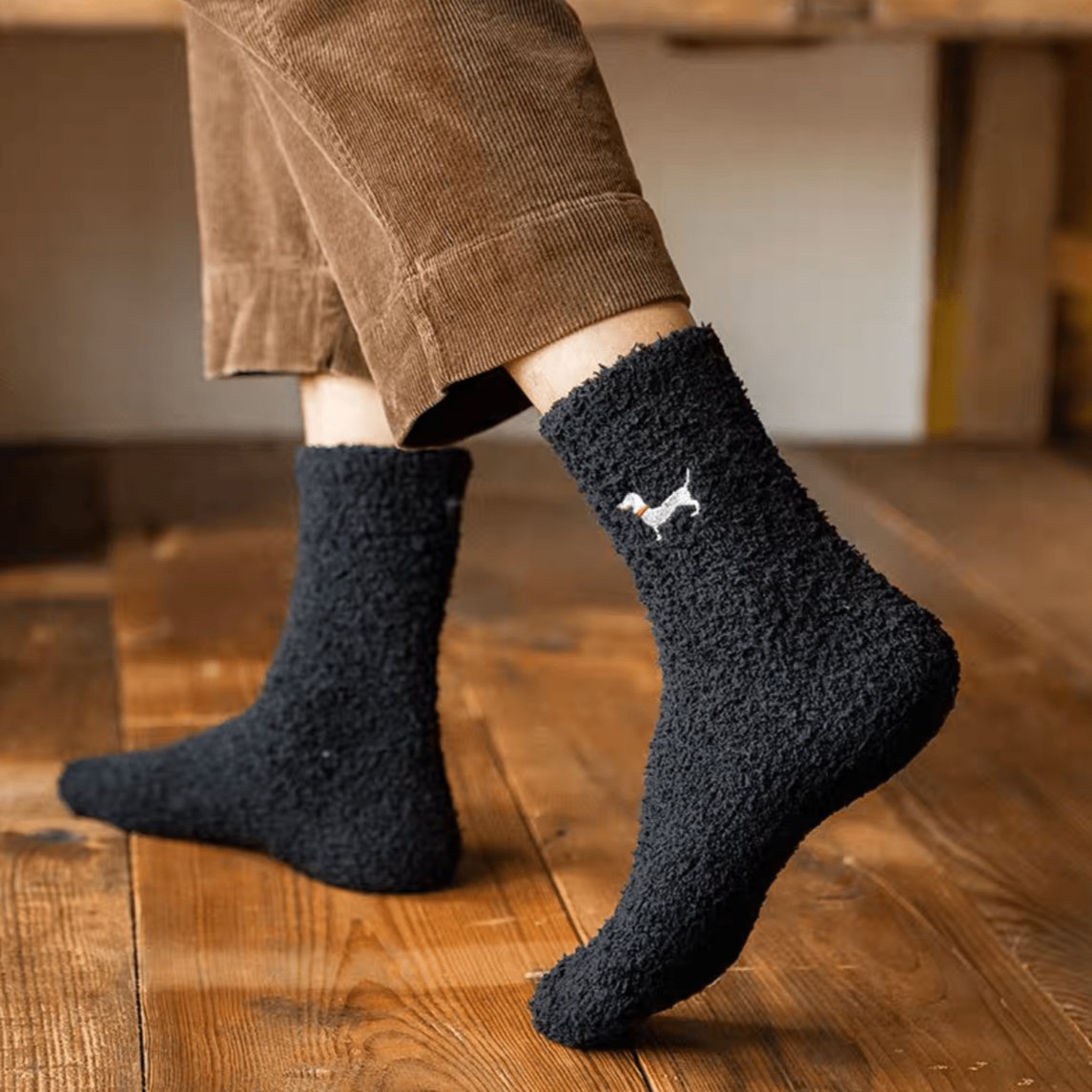 Fluffy Dachshund Socks The Doxie World