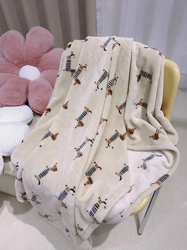 French Dachshund Fleece Blanket The Doxie World