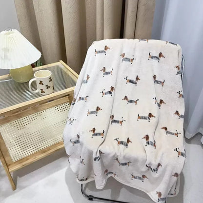 French Dachshund Fleece Blanket The Doxie World