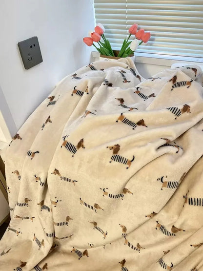 French Dachshund Fleece Blanket The Doxie World