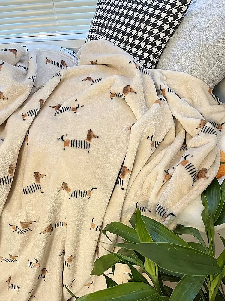 French Dachshund Fleece Blanket The Doxie World