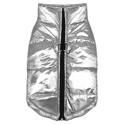 Glossy Waterproof Dachshund Jacket Silver / 2XL The Doxie World