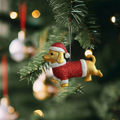 Gold Dachshund Tree Ornament The Doxie World