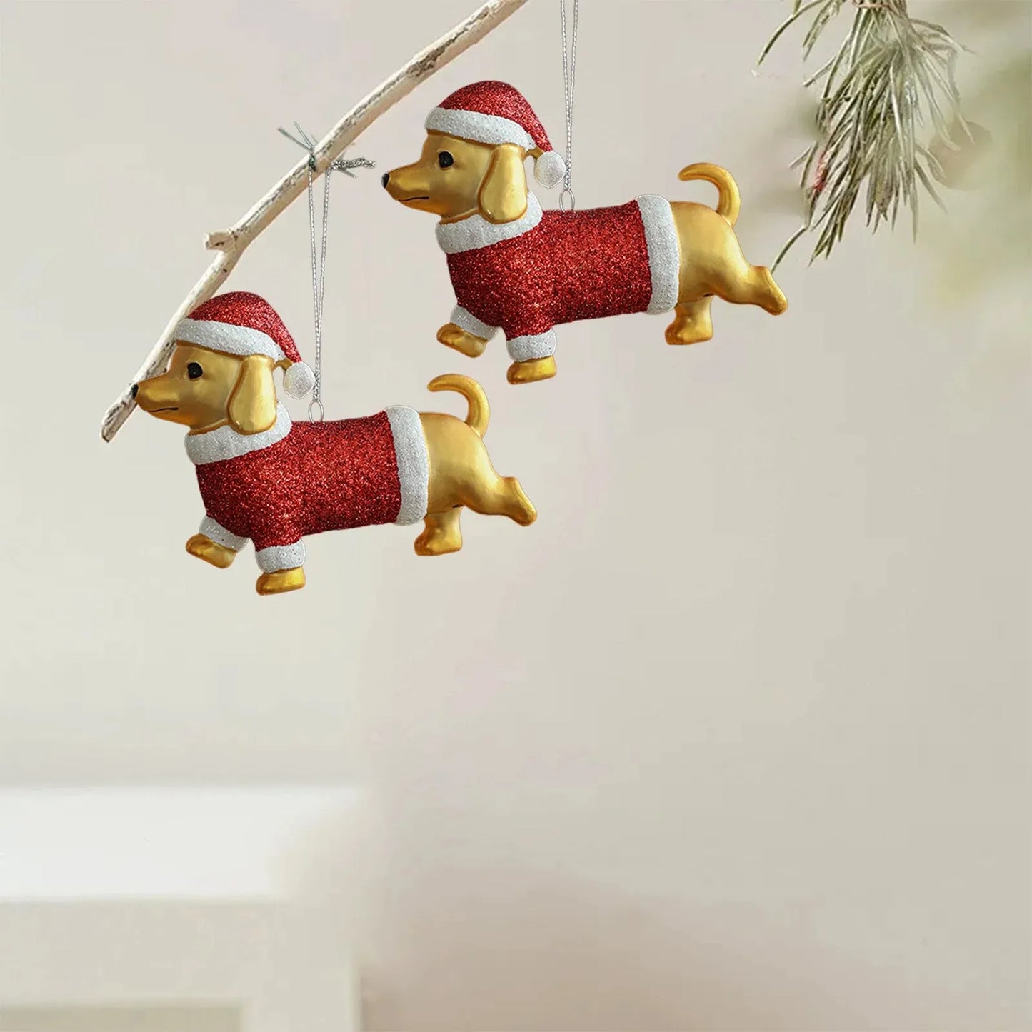 Gold Dachshund Tree Ornament The Doxie World