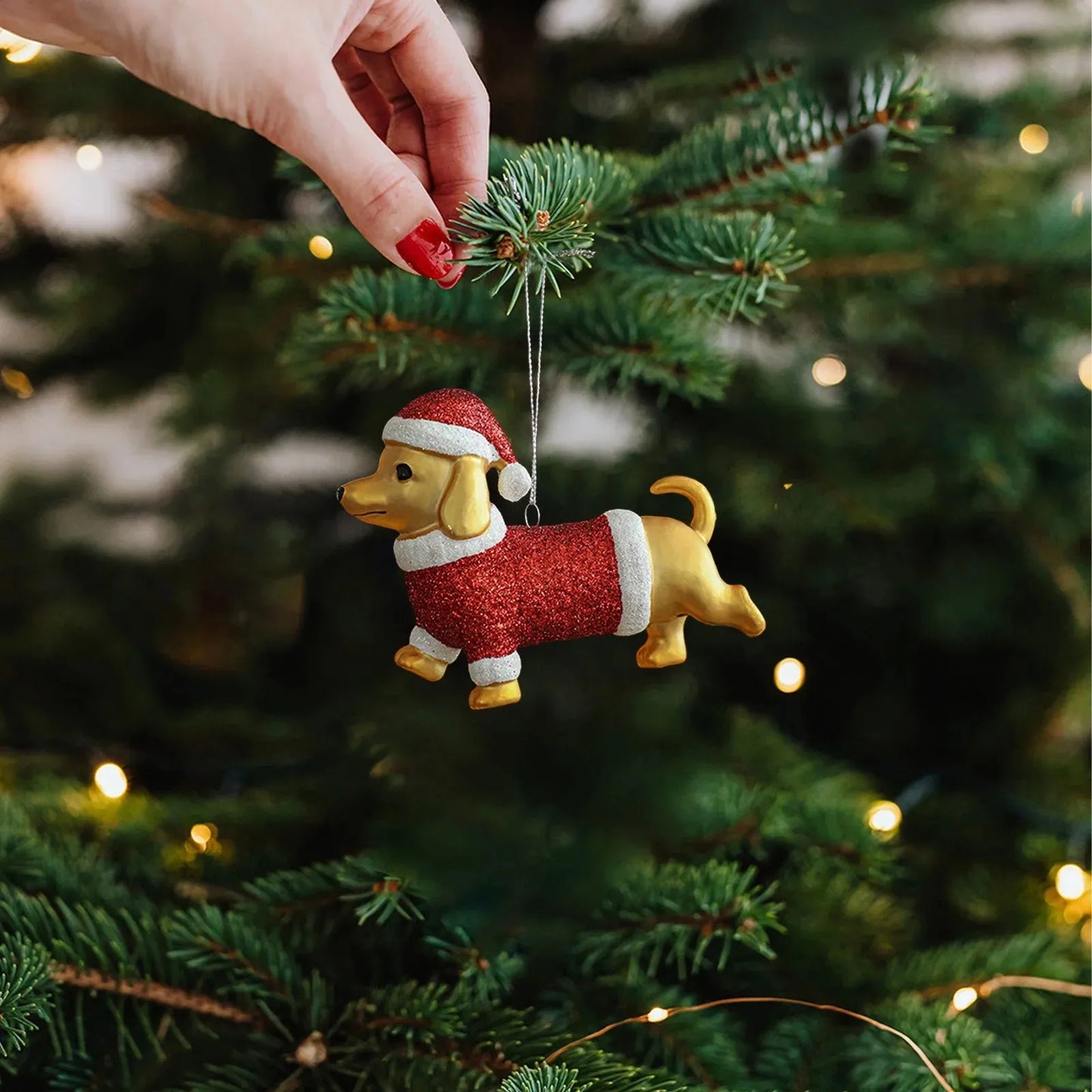 Gold Dachshund Tree Ornament The Doxie World