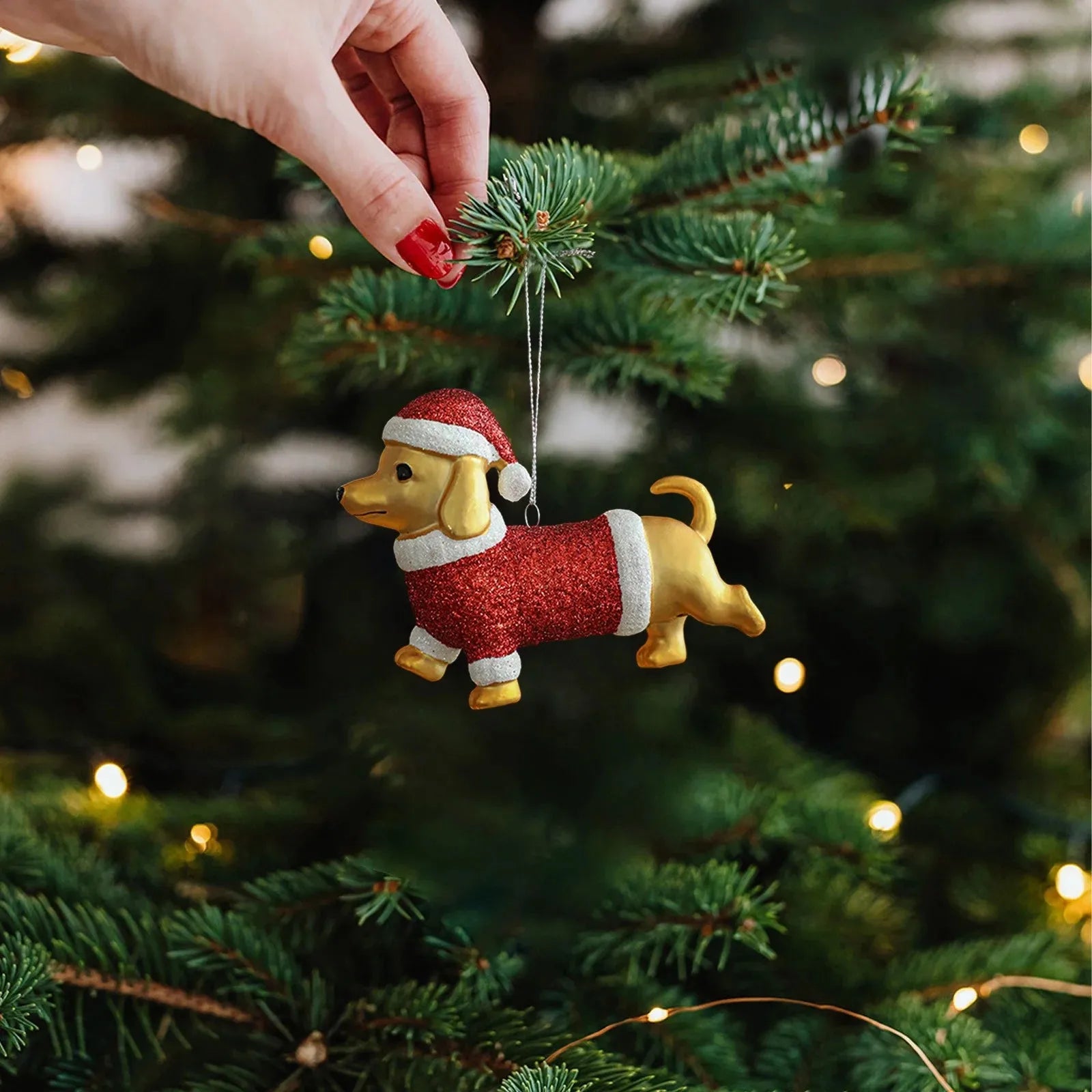 Gold Dachshund Tree Ornament The Doxie World