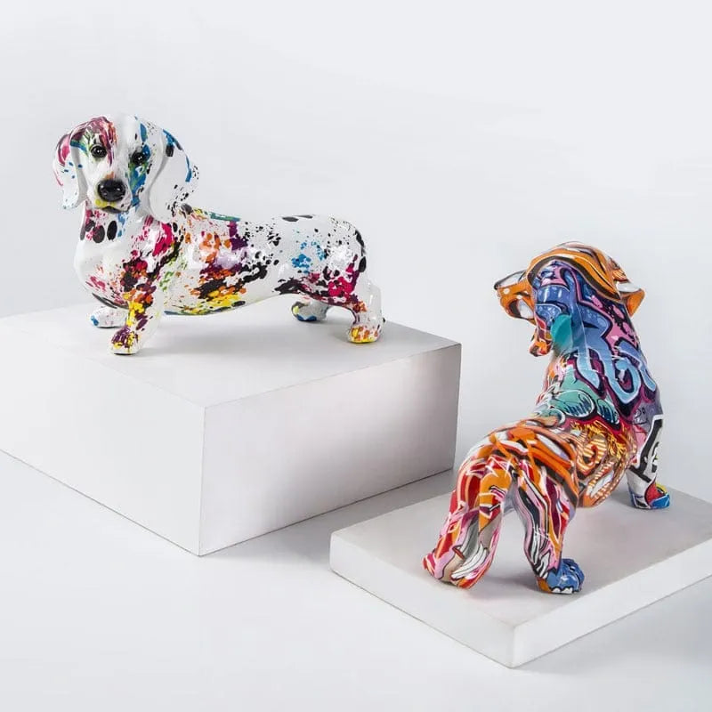 Graffiti Dachshund Figurines The Doxie World