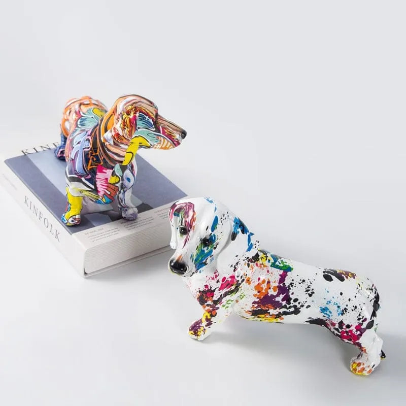 Graffiti Dachshund Figurines The Doxie World