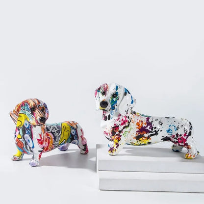 Graffiti Dachshund Figurines The Doxie World