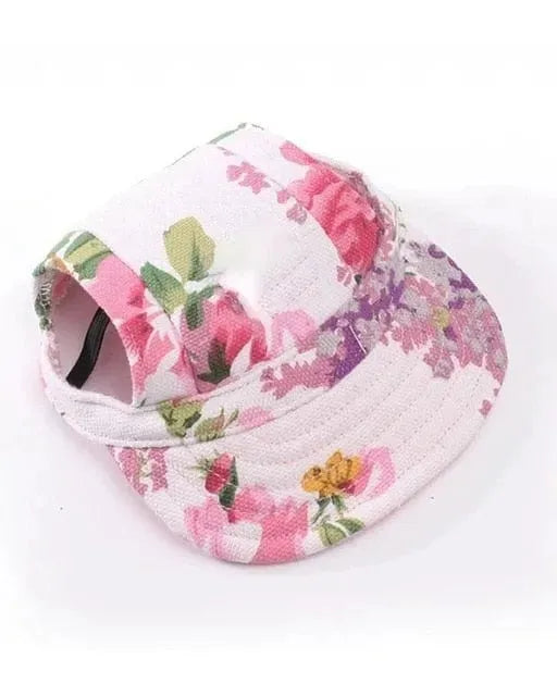Graphic Baseball Dachshund Hat B White Flower / S The Doxie World