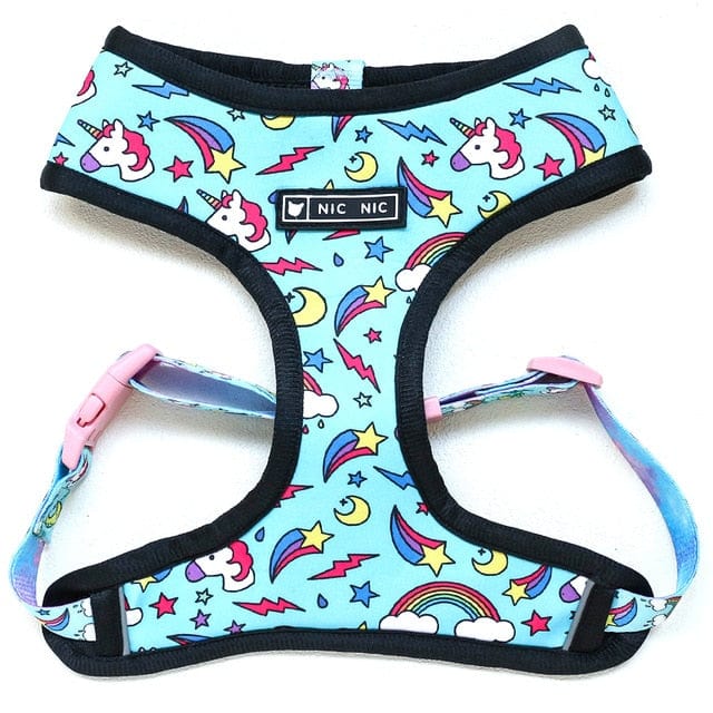 Graphic Dachshund Harness and Leash Set Blue harness / L The Doxie World