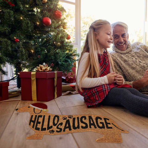 Hello Sausage Dachshund Floor Mat Hello Sausage The Doxie World