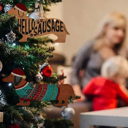 Hello Sausage Dachshund Ornaments The Doxie World