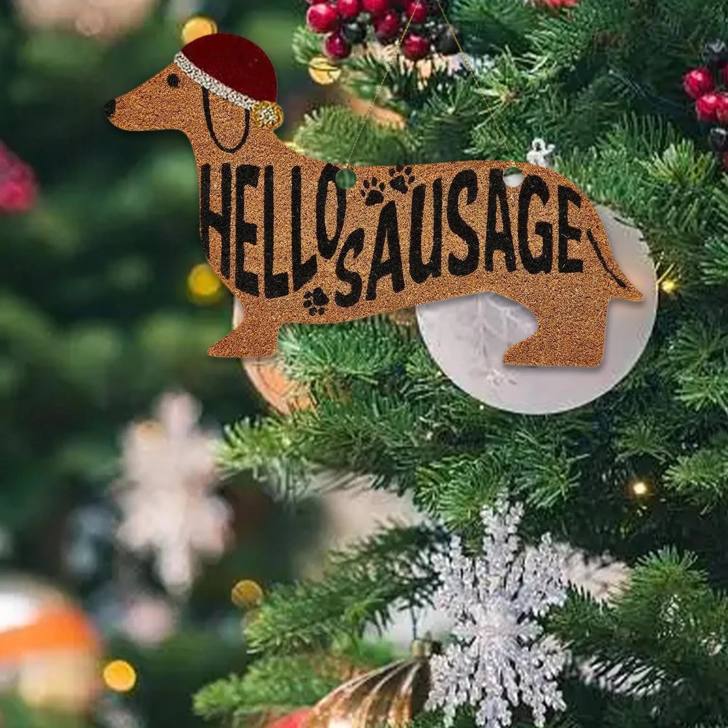 Hello Sausage Dachshund Ornaments The Doxie World