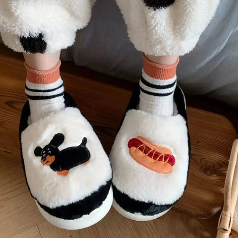 Hot Dog Dachshund Slippers The Doxie World