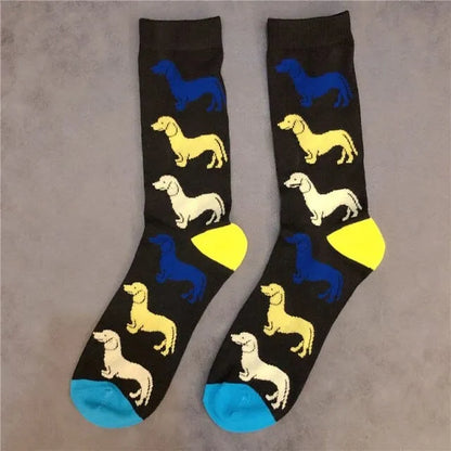 Hot Dog Dachshund Socks Black / EUR35-43 The Doxie World