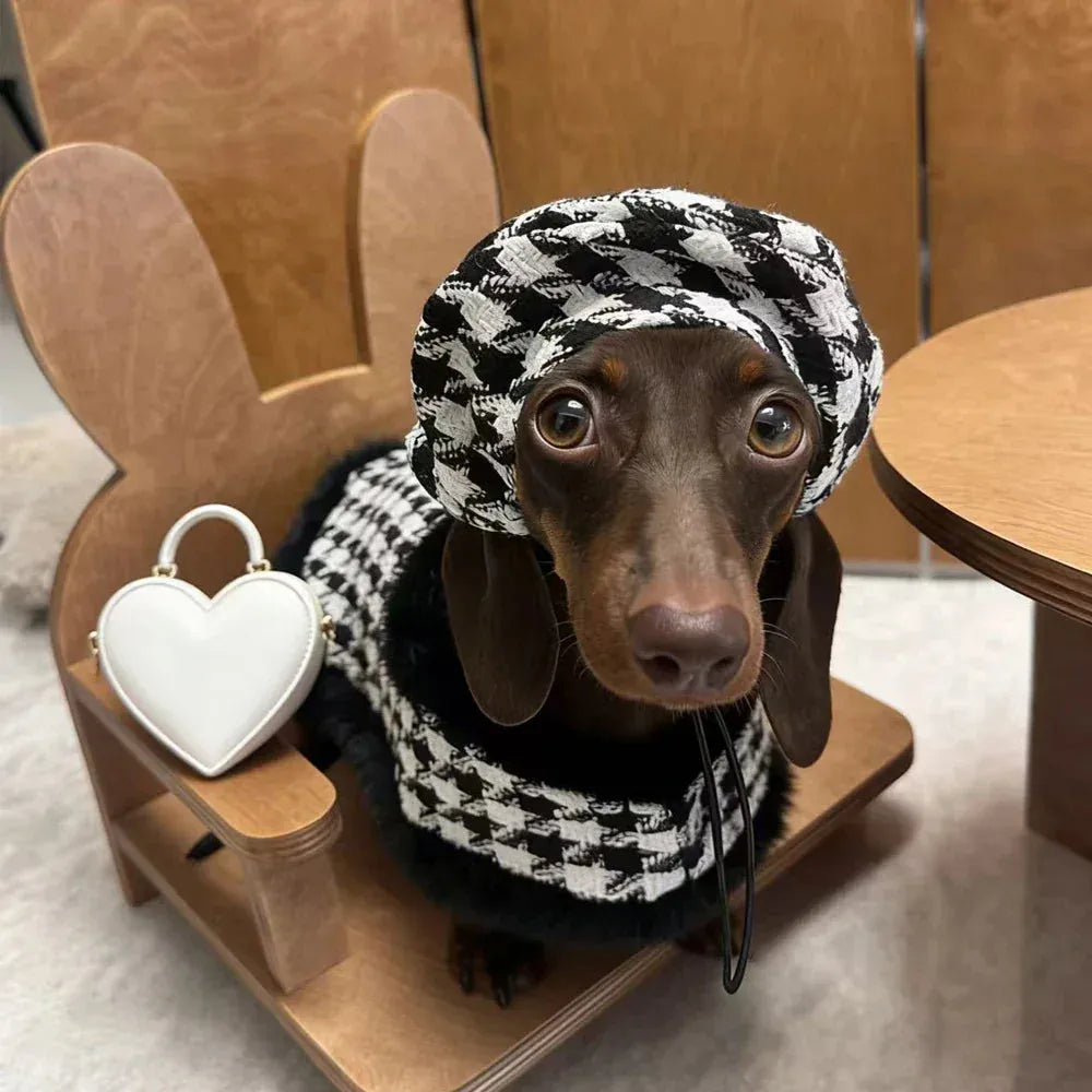 Houndstooth Dachshund Coat Set The Doxie World