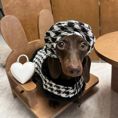 Houndstooth Dachshund Coat Set The Doxie World