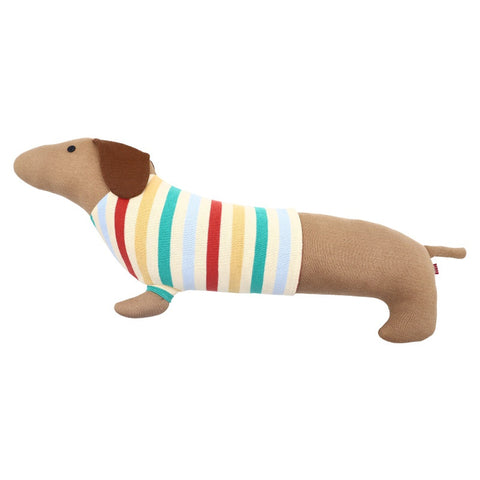 Knitted Dachshund Long Pillow 100cm/39.5" The Doxie World