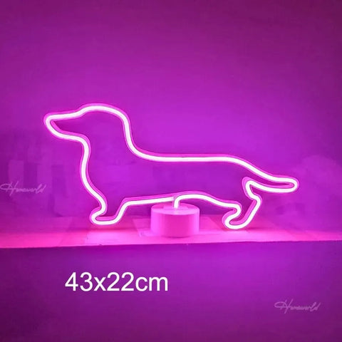 Doghnuts Led Logo Dachshund Decoration | Dachshund Home Decor – The Doxie World