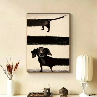 Long Dog Dachshund Artwork 30x40cm/12"x16" The Doxie World