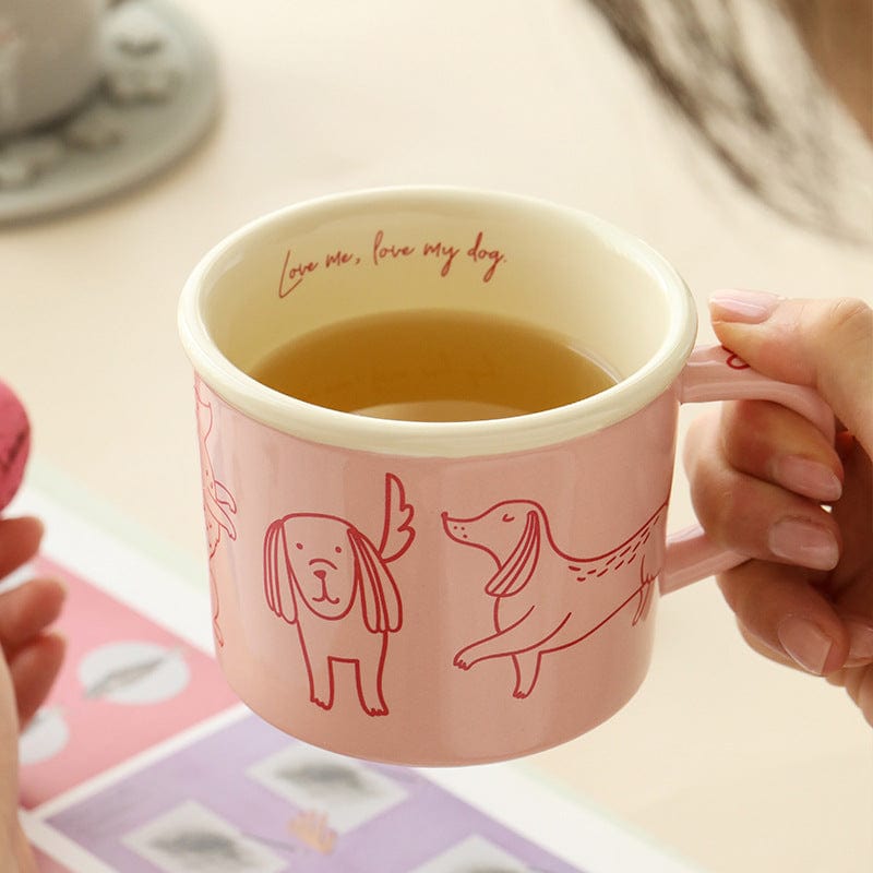 Cute Mug Design Water Cup With Handle Household The Doxie World