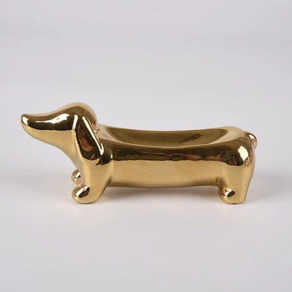 Luxury Dachshund Jewelry Tray Gold The Doxie World