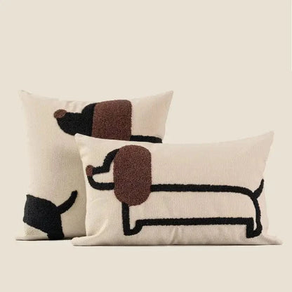 Luxury Embroidered Dachshund Pillow The Doxie World